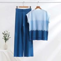 Pantalones informales de verano con gradiente, ropa informal, pijama de 2 piezas, conjunto de camiseta sin mangas de punto, conjunto de dos piezas para mujer 2025 - details 6