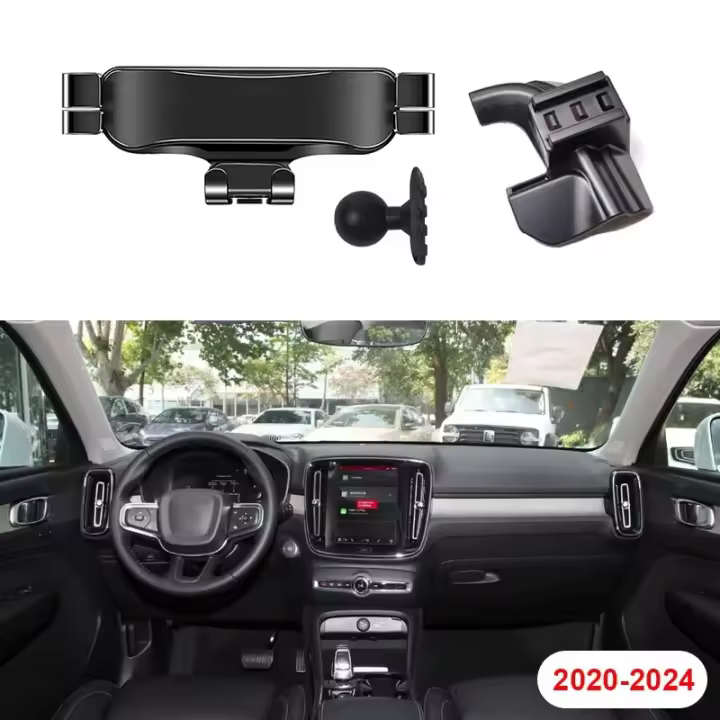 Soporte de Teléfono para Coche Vtear Soporte de Montaje de Dispositivo Electrónico Portátil para Smartphones Soporte de Ventilación para Volvo XC40 No Impermeable - 1