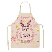 Delantal de lino con estampado Floral para adultos y niños, delantal de dibujos animados de plantas, accesorios de cocina para el hogar - details 24