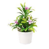 Plantas artificiales en maceta Multicolor Morning Glory, simulación Natural de plástico, accesorios para fotos en maceta, bonsái de imitación elegante - details 5