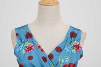 Vestido de fiesta de cóctel estampado estilo superventas de Carnaval de los años 50 - details 2