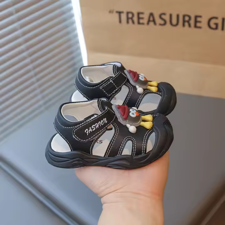 Nuevos niños zapatos de playa niñas bebé sandalias anti-patadas niños s niño zapatos de verano de suela suave linterna sandalias - 1