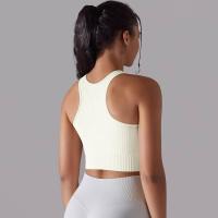 Sujetador deportivo para mujer, ropa interior, hilo sexy, informal, a rayas, sin costuras, top para gimnasio - details 13