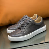 Zapatos casuales de cuero vacuno rayado a mano de alta gama para hombre - details 10