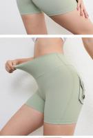 pantalones cortos de Fitness para mujer, pantalones de ejercicio de tres cuartos, Cargo, secado al aire, bolsillo, Yoga, elevación ajustada, Verano - details 1