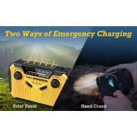 Radio de emergencia AM/FM Radio portátil Solor manivela USB pilas AA antorcha recargable lámpara de lectura alarma SOS para emergencias - details 2
