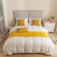 Carrileras de Cama con Diseño de Patrón de Trigo y Terciopelo Decoración de Habitación 45x240cm 45x210cm en Colores Rosa Gris Azul Verde Amarillo para el Hogar Material Poliéster Hecho en China - details 8