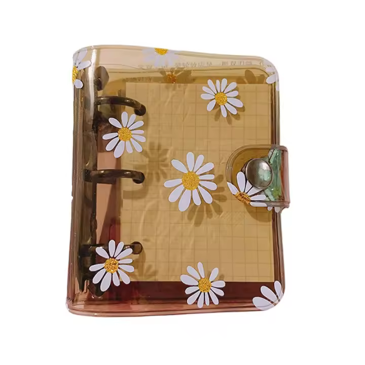 Mini Diario de Margaritas Organizador de Notas con 3 Agujeros Diario Escolar Kawaii - 1