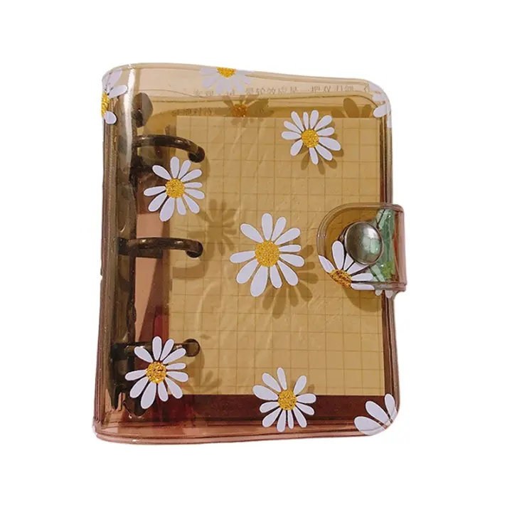 Mini Diario de Margaritas Organizador de Notas con 3 Agujeros Diario Escolar Kawaii - 1