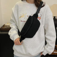 Cintura de felpa de invierno para mujer, bolso de cinturón para teléfono de estilo de diseñador de hombro informal Unisex - details 11