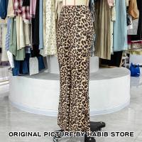 Shoufeistore Mallas Acampanadas Con Estampado De Leopardo Para Mujer, Pantalones Ajustados Sexys A La Moda, Estilo Coreano, Verano Y Otoño, 2025 - details 1