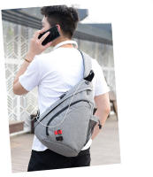 Mochila de Pecho Camuflada Negra para Hombres Bolsa Deportiva Impermeable para Viajes Gran Bolsa Cruzada para Niños y Adultos - details 7
