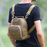 Bolsa táctica pequeña para viajes, pesca, senderismo, caza, deportes al aire libre, bandolera de pecho, bolsa militar del ejército - details 1