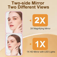Espejo de maquillaje Espejo de viaje Espejo compacto de aumento - details 5