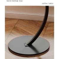 Mesa de Café de Madera Bonita Soporte Redondo de 40cm Ideal para Sala de Estar y Sofás - details 9