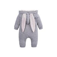 Peleles de bebé para niños y niñas recién nacidos de 0 a 3 6 9 12 18 meses Boutique de algodón de manga larga con Orejas de conejo mono infantil ropa de primavera y otoño - details 7