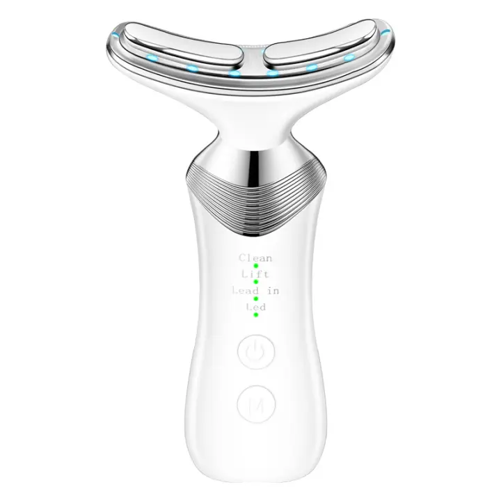 Dispositivo de rejuvenecimiento de fotones presentador facial Dispositivo de belleza doméstico para el cuello Herramienta de cuidado de la piel de belleza - 1