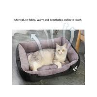 Cama cálida cuadrada para perro y gato, nido suave a prueba de humedad, elástico, con función de almohada para el cuello - details 8