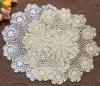 Alfombra ENCE de crochet hecha a mano, pasillo de mesa redonda, posavasos de boda, pantalla de sofá, accesorios de bricolaje, juego de 2 piezas - details 9