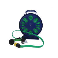Boquilla de pistola de pulverización de tubería de manguera giratoria plana de 50 pies con soporte, PISTOLA DE PULVERIZACIÓN de flores de riego de jardín, pistola de agua de lavado de automóviles de alta presión - details 1