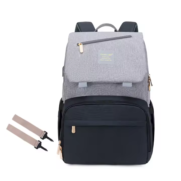 Bolso de nacimiento Bolso de mamá Bolso multifuncional de hombro para madre y bebé Bolso nuevo para mamá Bolso impermeable para madre Mochila para salir - 1