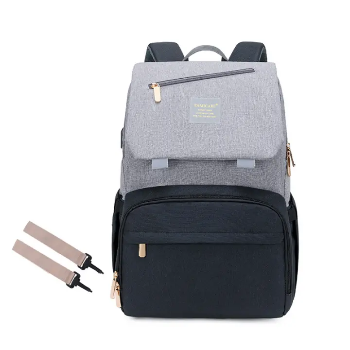 Bolso de nacimiento Bolso de mamá Bolso multifuncional de hombro para madre y bebé Bolso nuevo para mamá Bolso impermeable para madre Mochila para salir - 1