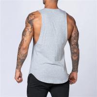 Ropa de gimnasio para hombre, camiseta sin mangas de algodón para Fitness de verano, camiseta sin mangas para correr y culturismo, chaleco muscular informal transpirable con cuello redondo - details 12