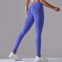 Pantalones de yoga sin costuras para mujer, monos deportivos de cintura alta para gimnasio cruzado, monos de entrenamiento para correr - details 15