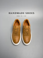 Zapatos de tablero viejos retro de cuero versátil de alta gama deportes maduros zapatos de hombre hechos a mano. - details 8