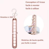 Colgador de ropa plegable multifuncional, percha mágica para almacenamiento de armario de dormitorio, 9 agujeros, ahorro de espacio - details 10