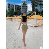 Nuevo traje de baño coreano Sexy de realce de una pieza, vestido recortado, traje de baño para mujer, traje de baño bonito - details 9