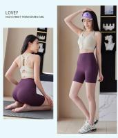 Pantalones cortos deportivos de yoga de cintura alta para mujer, ropa de calle informal para fitness, pantalones cortos ajustados para entrenamiento con bolsillo, pantalones cortos de gimnasio con ropa interior incluida - details 8