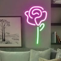 Flores Letrero LED de neón Decoración de pared Ramo de flores Rosa floreciente Luz de neón Dormitorio Tienda de flores Hogar Tienda de bodas Tablero LED, luz de neón de cráneo - details 4