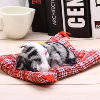 Juguetes de peluche de simulación de animales para niños, muñeco de felpa para dormir, gatos con sonido, decoraciones de juguete, regalo de cumpleaños para niños - details 3