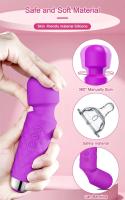 Vibrador Mini AV Mágico Estimulador de Clítoris con 20 Modos Masajeador de Punto G - details 0