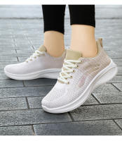 Zapatos de running mujeres 2024 casual suela suave zapatillas transpirables zapatos individuales fly weave mesh top zapatos venta al por mayo - details 28
