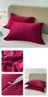 Bonenjoy-funda de almohada de terciopelo, 2 uds., funda de almohada de 48x74cm, funda de almohada suave con cremallera, funda de almohada para decoración de sofá - details 5