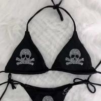 Conjunto de Bikini Y2K para mujer, traje de baño emo con calavera Rhies, sujetador con relleno Sexy, Tanga, traje de baño de dos piezas, ropa de playa - details 2