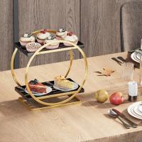 Soporte Circular de baño de oro negro, estante de almacenamiento para el cuidado de la piel, estante para cosméticos, organizador de maquillaje para dormitorio, ahorro de espacio - details 8