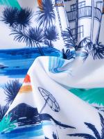 Bañador encantador con estampado de árbol de coco para niña, traje de baño con protección solar, cómodo para la playa y la piscina - details 5