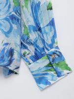 Camisa Estampada Floral 2025 Top Casual de Manga Larga para Mujeres Blusas Sueltas de Moda - details 11