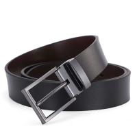 Cinturón de Hebilla de Cuero Genuino BUNO Accesorio de Moda para Hombres Calidad Alta 120-140cm - details 1