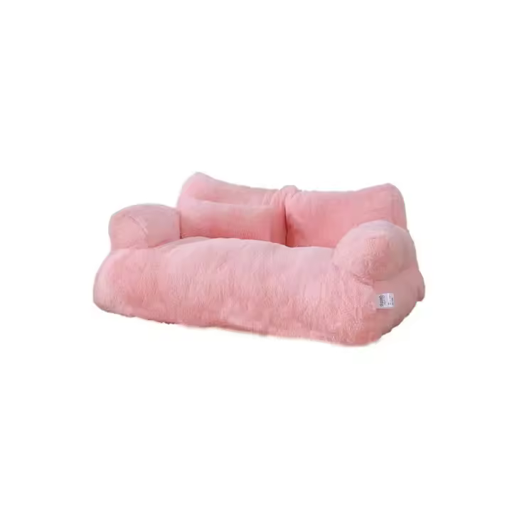 Estera de cama para perro, cama suave de felpa para gato, sofá cómodo y cálido para invierno, nido para gato, lavable, desmontable, casa para dormir para gatito y cachorro, primavera - 1