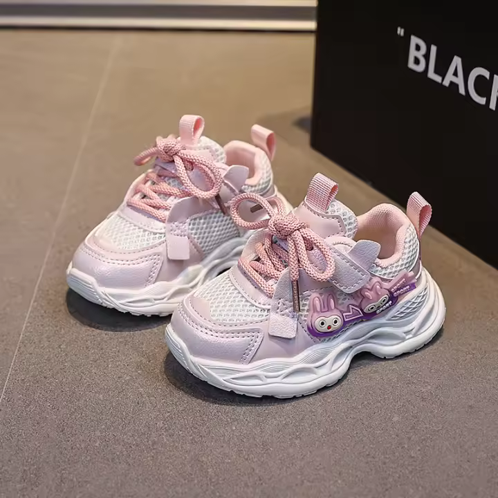 Zapatillas de Deporte Transpirables de Malla para Niñas Nuevos Zapatos de Correr para Niños y Niñas - 1