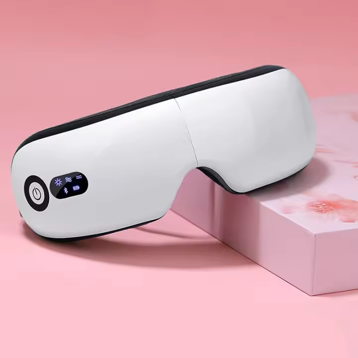 Masajeador de ojos inteligente con bolsa de aire, instrumento de vibración para el cuidado de los ojos, compresa caliente, gafas de masaje ocular con Bluetooth, bolsa para fatiga y arrugas - 1