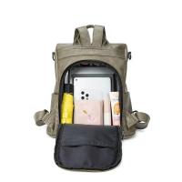 Mochila de gran capacidad, bolso de piel auténtica para mujer, mochila, bolso de mano para mujer, bolso de viaje de piel sintética - details 1
