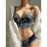 Nueva ropa interior de 4 colores para mujer, Bralette ultrafino sin aros francés, copa triangular de encaje Sexy, conjunto de sujetador de realce, sujetador y bragas de algodón - details 2