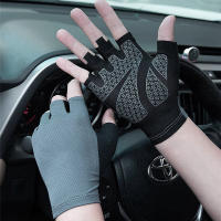 Guantes de Ciclismo de medio dedo acolchados, ligeros, transpirables, antideslizantes, amortiguadores, 1 par - details 12
