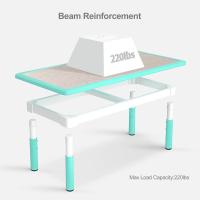 AuAg Juego de mesa multiactividad para niños de 5 piezas, escritorio de estudio para niños, juego de sillas de escritorio para niños, juego de mesa y 4 sillas para niños, altura ajustable - details 12