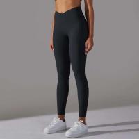Leggings cruzados para mujer, pantalones de yoga con bolsillo, malla deportiva transpirable para correr y andar en bicicleta, leggings de entrenamiento de cintura alta - details 8